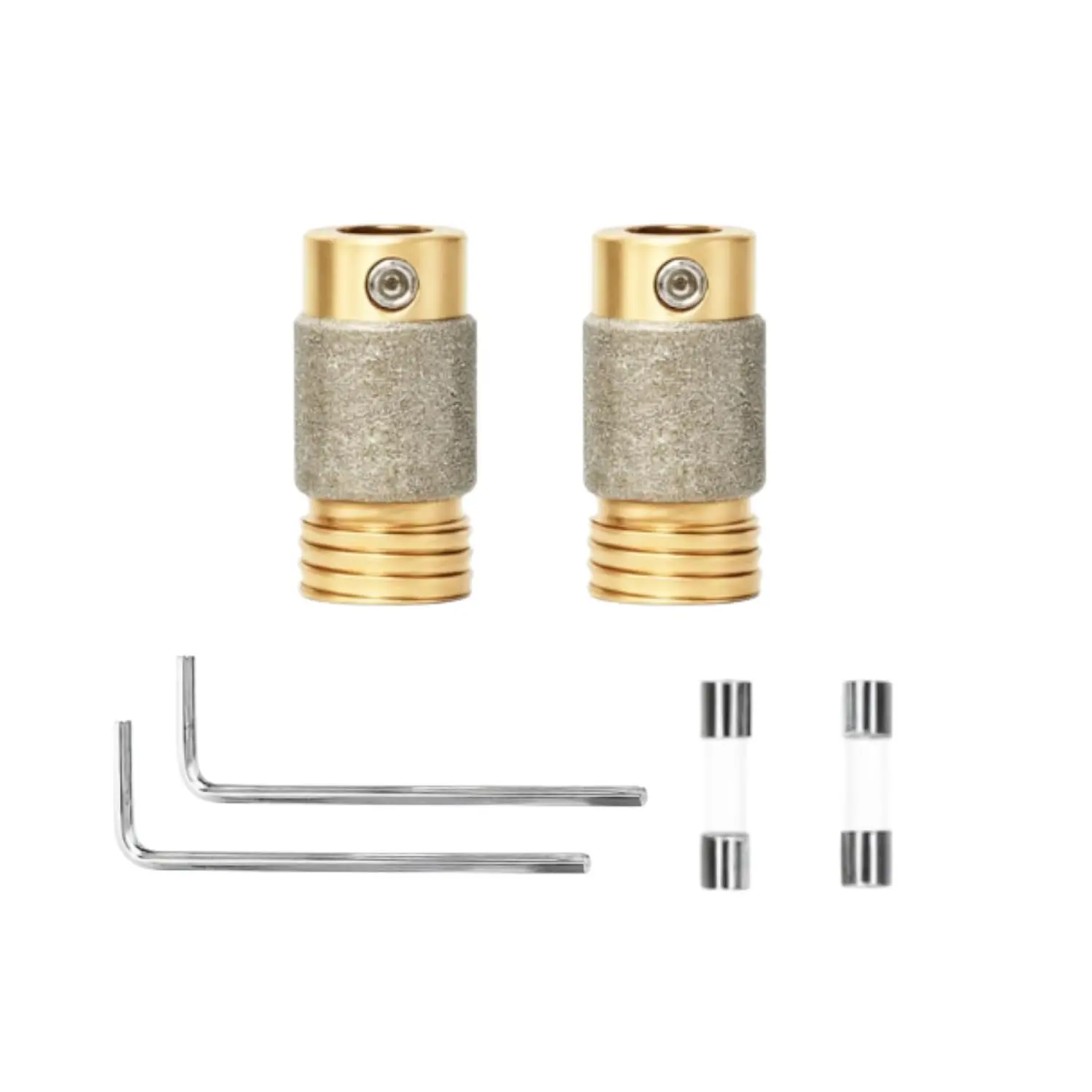 Stained Glass Grinding Bits with 5/8 inch, Diamond Grinder Bit, Grinder Bits and Supplies for Stained Glass Grinder (2 pcs 5/8'')