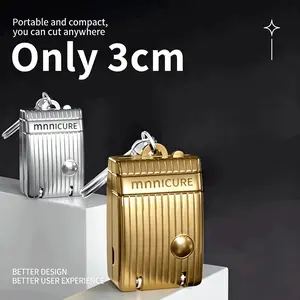 Portable Foldable Nail Clippers Suitcase Face Folding Nail Clippers, Single Original Mini Keychain Creative Flip Cover Nail Clippers