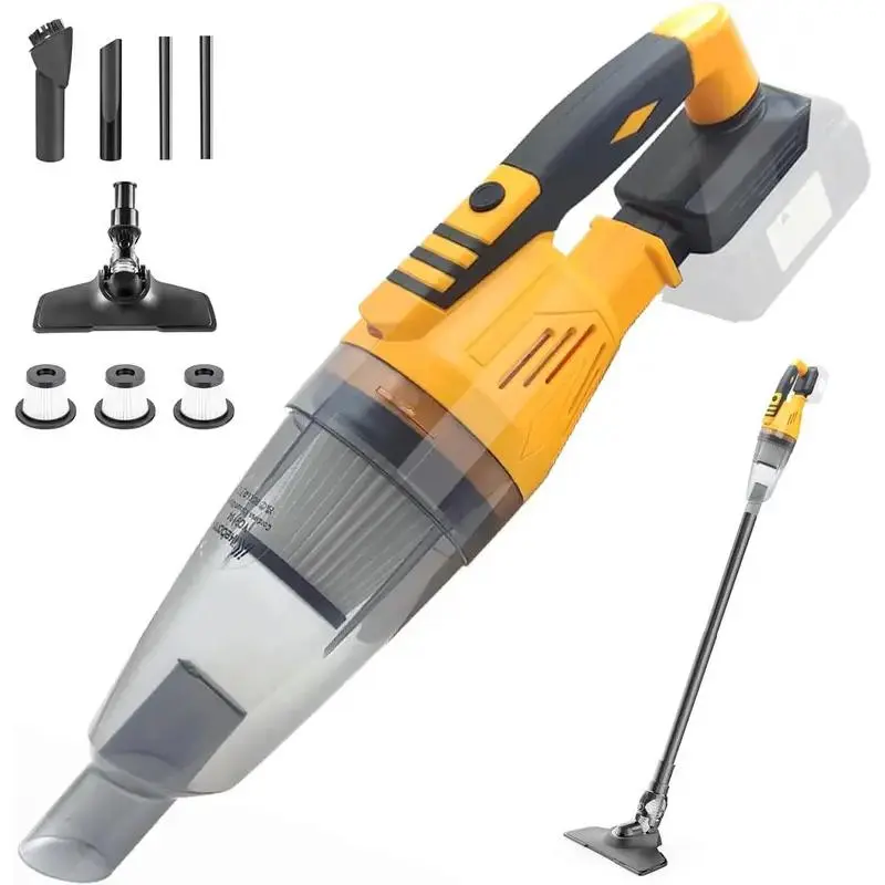 DeWALT Cordless 3-in-1 Handheld Vacuum Cleaner - 20V-18V Long-Lasting Cordless Power, 10kPa Suction, HEPA Filter, 0.6L Detachable Blower, Light-Up Feature for Home, Car Interior Care | Handheld Vacuums, 18 V