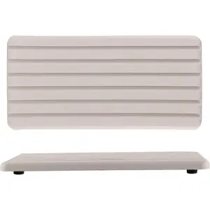 2 count Water Absorbent diatomite Coasters, 8.3" x 4" Water Absorbing Stone Tray for Sink, Stone Drying mat for Kitchen Counter, Stone soap Tray  for Hand Soaps & toiletries &