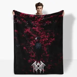 Print In USA, Sleep Token Pattern Flannel Blanket, Adult Blanket In Tiktok Shop Air-Conditioned Room Accessory