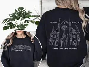 Barrington University T-Shirt The Ritual Sweatshirt The Lords Series Merch Dark Romance Hoodie Smut Spicy Romance Gift Unisex Loose Fit Medium Heavy Polyester Fabric