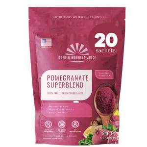 Golden Morning Juice – Pomegranate Superblend (20 Sachets)Freeze-Dried
