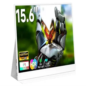 QAF Portable Monitor for Laptop 15.6 Inch 1080P Portable FHD Screen, USB/HDMI Computer Monitor, Gaming Travel Laptop Screen Extender Monitor Portable for PC/Mac/Phone/PS5/PS4/Xbox/Switch, IPS HDR Display with Smart Cover