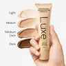 Luxe Adjustable Tint Color-Matched Concealer & Foundation Cosmetic Tube - Color-Changing CC Cream, Light Coverage, Natural Finish, Flawless Base, Multiple Shades for Even Skin Tone, Back to School