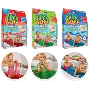 3 x Slime Baff Bundle from Zimpli Kids, Green, Blue and Red, Turn Water Into Gooey Slime, Children's Sensory and Bath Toy, Certified Biodegradable Gift
