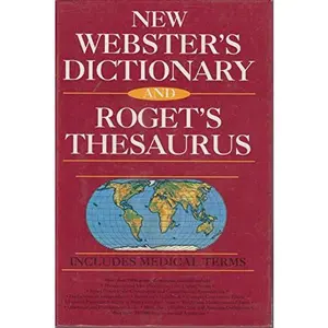 USED-New Websters Dictionary and Rogets Thesaurus by Merriam-Webster (Hardcover)
