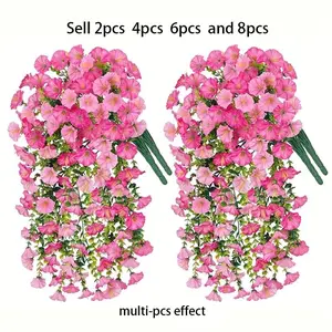 Dense spring artificial flowers, Decorative Artificial Flower, with UV resistance for outdoor decoration, suitable for weddings, hotels, gardens, courtyards, photography, seasonal celebrations. Artificial Flower Set