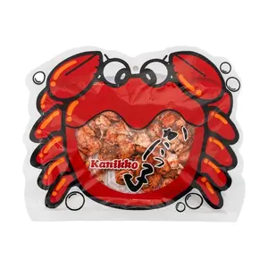 Okabe Kanikko Fried Japanese Crabs Crunchy Gourmet Snack 2.3oz (65g) Snack Size, 1 bag