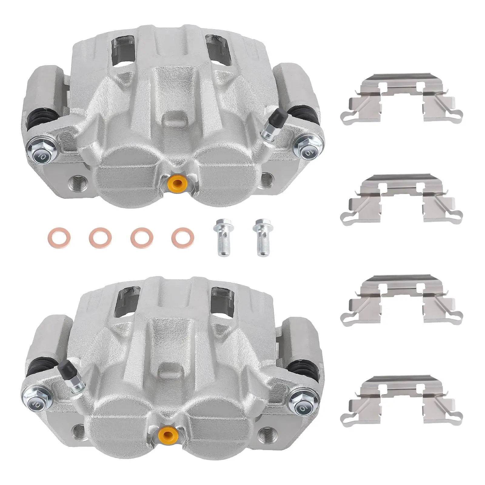 2x Brake Caliper w/ Bracket compatible for Honda Accord Crosstour 2010 - 2011 19-B2958
