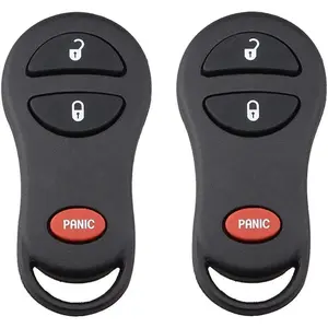 2 Pack Replacement Key Fob, Car Key for 2002-2005 Dodge Ram Pickup 1500 2500/2001-2004 Dakota/2001-2003 Durango/2001-2003 Grand Caravan Keyless Entry Remote, 315MHz (GQ43VT17T)