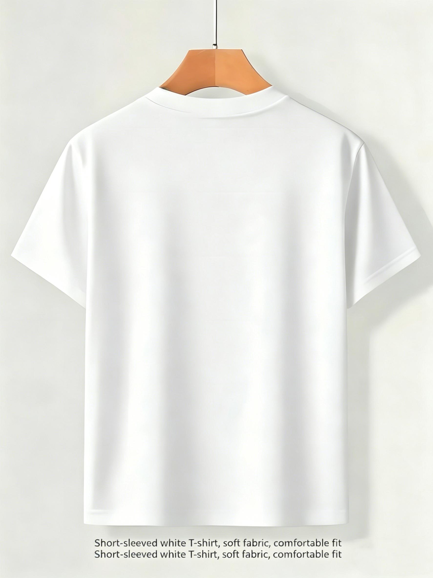 Men's Navy Blue Graphic Tee with Vibrant Headphone Print Thick Cotton, Casual & Trendy, Short Sleeve Crew Neck T-Shirt, Machine Washable for Summer Fashion, Street Fashion Tee| Graphic Print Shirt| Durable Casualwear