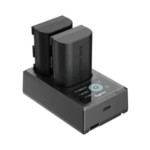 SmallRig LP-E6NH Camera Battery Charger Set for Canon R5, R6, R7, Double Slot LP-E6NH Battery Charger for Canon R, R6 Mark II, 5D IV/III/II, 5DS, 6D, 6D II, 7D, 7D II, 60D, 60Da, 70D, 80D, 90D - 3821
