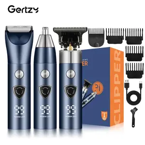 Professional Men's Hair Trimmer Kit, Rechargeable Painless Chest & Back Shaver, Precise Body Trimmer, Travel Essentials for Men