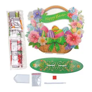 Crafts & Sewing Craft Buddy Crystal Art Wooden Decor Easter Basket