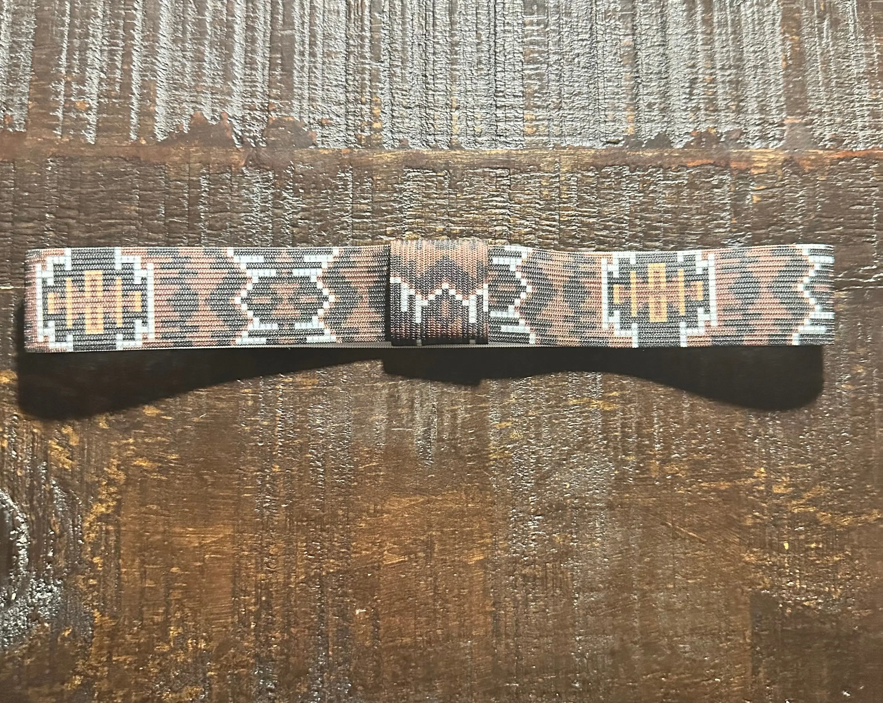 Black and Brown Elastic Hat Band 1.25 inch Black and Brown Elastic Hat Band 1.25 inch