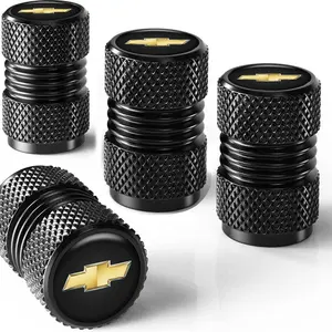 4Pcs Anti-slip Metal Alloy Car Wheel Tire Valve Caps Dustproof Stem Cover For Chevrolet Cruze Sonic Silverado Trax Camaro Captiva Equinox Trailblazer