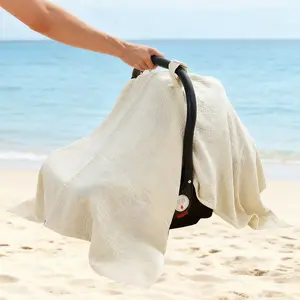 Pure Color Baby Car Seat Cover,  Stroller Sun Cover | Baby Wind & Sun Protection