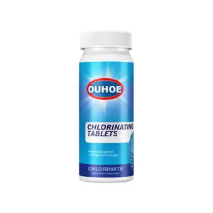 OUHOE Pool Cleaning Tablet, Swimming Pool Effervescent Tablet Decontamination Cleaning Tablet Multifunctional Cleaning Tablet