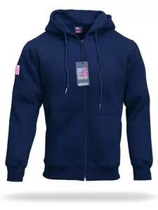 NEXTECH FR Hoodies 12.2 oz Cotton Fleece Zipper Flame Resistant Hooded Sweatshirts for Safety Comfort Durability and Daily Use