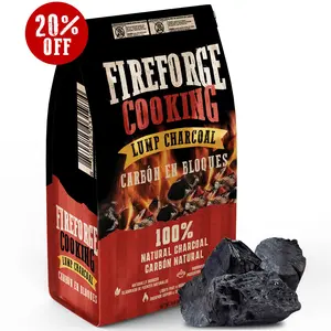 FireForge Cooking 100% Natural Lump Charcoal (8 KGS / 17.8 LBS)