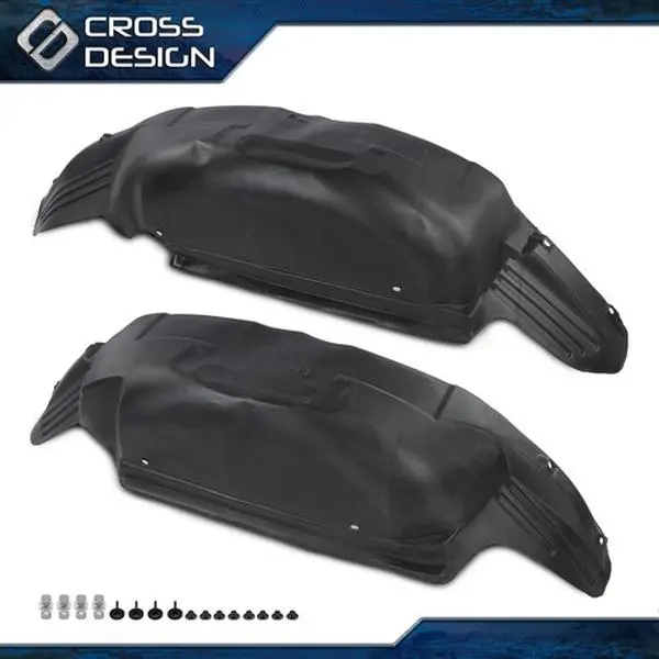 CROSSDESIGN Rear Fender  Wheel Well Guard - Automotive Exterior Mud Flap Splash Guard Car Accessory for 2021-2024 Ford F-150 Truck Vehicle, Part ML3Z9927886A