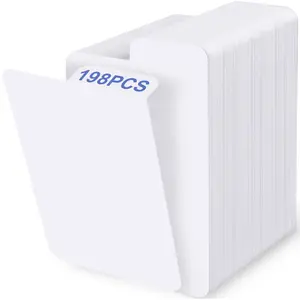 198PCS Paper Card Dividers,Trading Card Dividers, Trading Card Organizer, Sports Card Storage, Standard vertical card Divider for Study/Sports/Games Card Categorization and Management - White