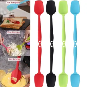 8 Pcs Silicone Spatula Set, Rubber Spoon Spatula for Baking, Heat Resistant Cooking Utensil, Flexible Silicone Spoon Baking Mixing Tool Cooking Gadget