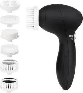 Facial Cleansing Brush Face Scrubber:  Electric Face Spin Cleanser Brushes with 6 Brush Heads for Deep Cleansing Gentle Exfoliating Removing Blackhead
