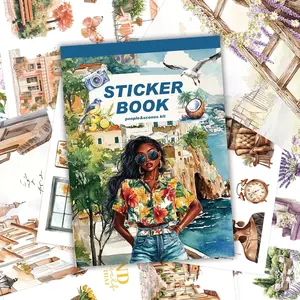 326 PCS 40 Sheets Melanin Black Girl Sticker Book – Afro-Aesthetic Planner Stickers with Washi Tape for Journals, Scrapbooking, Planners & DIY Crafts, TikTokShopJumpstartSale
