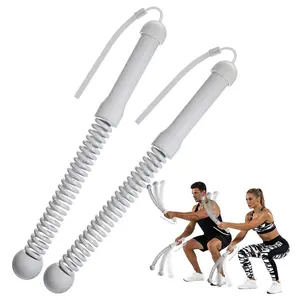 Cordless Battle Rope with Adjustable Resistance Springs - Weighted Ropeless Fitness Gear, Portable Home Gym Equipment for At Home Gym, Full-Body Engagement for Men & Women