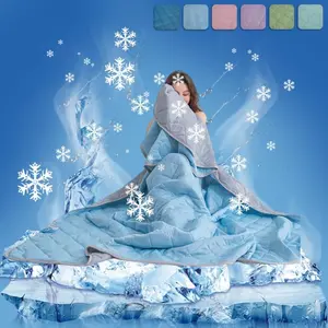 Cooling Summer Blanket, Lightweight, Breathable, Silky Soft Gravity Blanket, Comfortable Bedding for Hot Sleepers and Night Sweats
