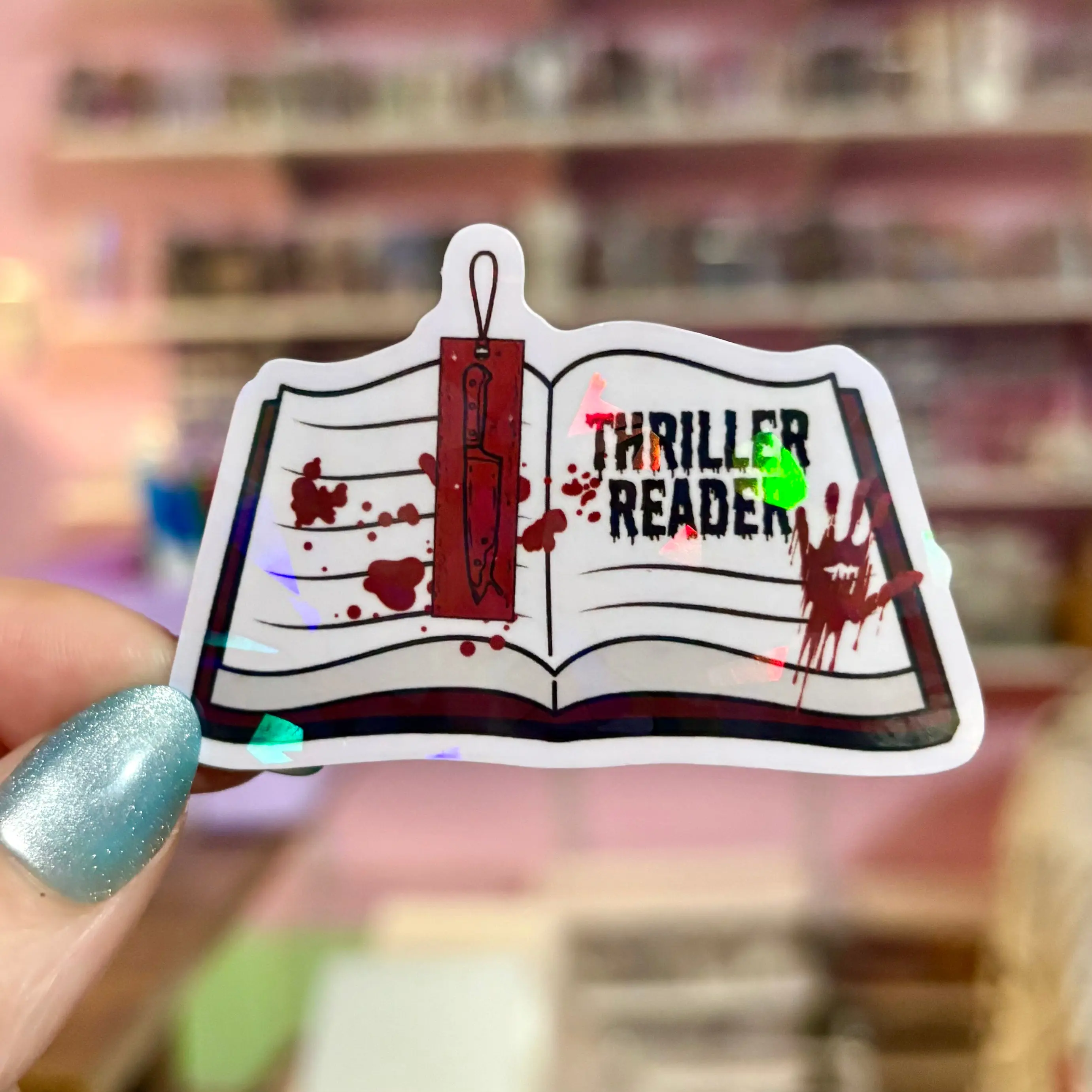 Thriller Reader Open Book Sticker Thriller Reader Open Book Sticker