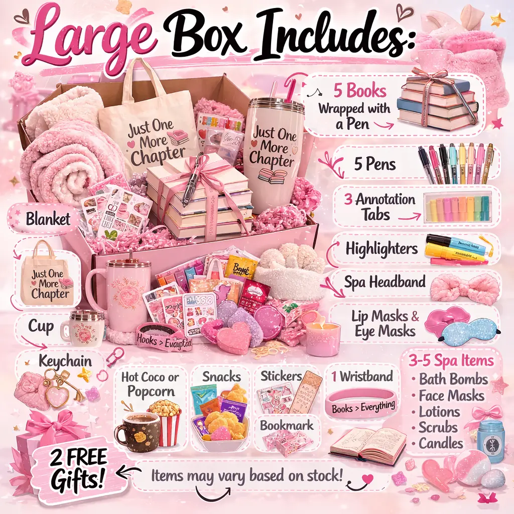 Large Blind Date with a Book Box | Romance, Spicy Romance & Dark Romance Mystery Book Box