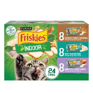 Purina Friskies Variety Pack, Wet Cat Food, 5.5 oz Cans, 24 Pack