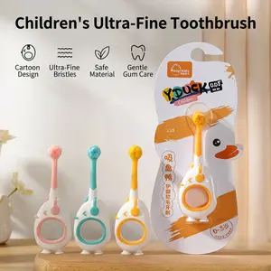 ICESEE Ultra-Soft Bristle Toothbrush Cartoon Design Non-Slip Grip for Ages 2-7 Gentle Gum Protection BPA-Free Safe Oral Care Tool Daily