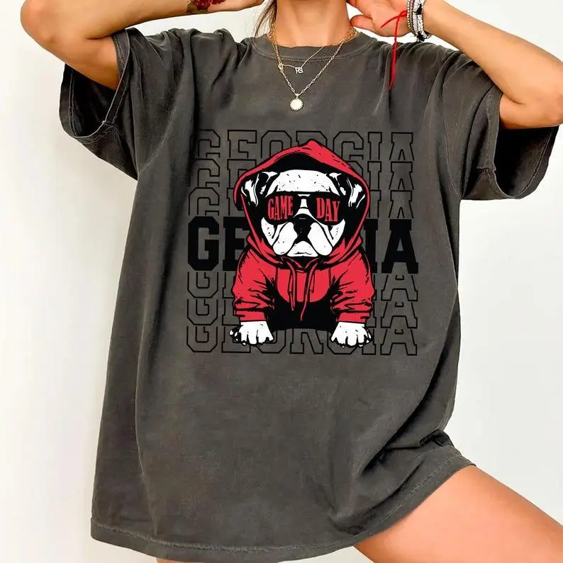 [Sale up to 30%] + [FREE SHIP] Comfort Colors  Georgia Shirt, Game Day Shirt, Georgia Football, Varsity Letter, Vintage Georgia Shirt, Georgia Basketball, Georgia Gift