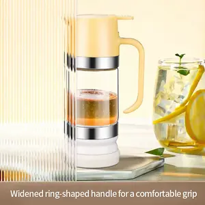 Hot Selling High Borosilicate Glass Honey Bottle Food Grade Press-On Drip Pot