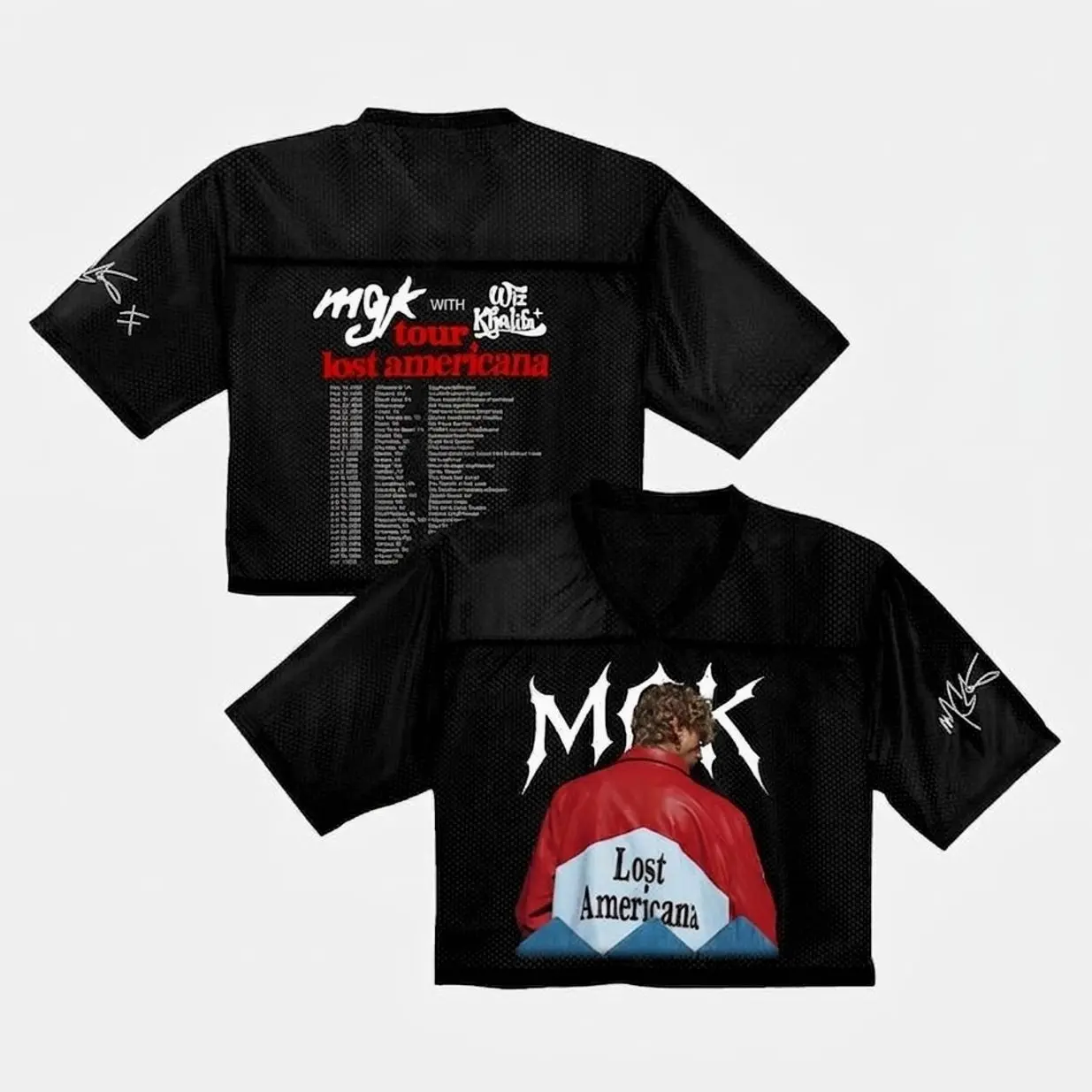 MGK Lost Americana Tour 2026 Crop top, Shirt, Mgk Jersey, Mgk croptop baseball Jersey