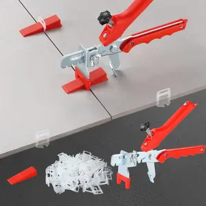 Tile Spacers 1/8 Inch 1000pcs Spacer Clips 100pcs Reusable Wedges 1pc Pliers for Wall Tile Adjustment Leveling System Niveladores De Ceramica 1/18" 3.0mm Home Repair Tools