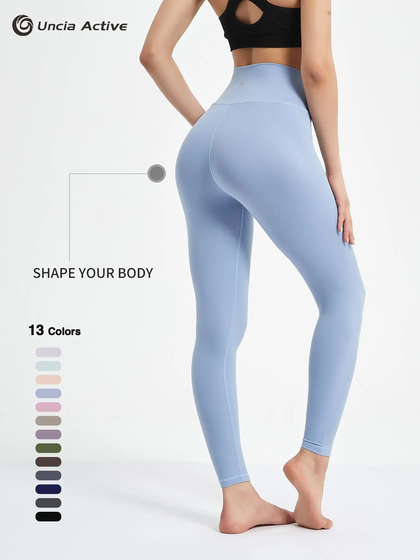 Uncia Active Women High Waist Stretch Yoga Leggings, Buttery Soft 4-Way Stretch Squat Proof Non-See Through Workout Pants,high waist leggings、squat proof、tummy control、buttery soft、4-way stretch、workout gym running loungewear backtoschool, Women's Clothes