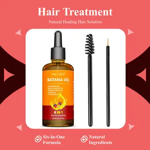 Maxodo Six in One Long Essential Oil - 100% Pure Rosemary Castor Pumpkin Seed & Batana Oils for Scalp Hair Health Moisturizing Vegan Organic Haircare Plant Conditioner Daily Jojoba Repair Moisture Cleansing Storage Turmeric Repairing Christmas Gifts