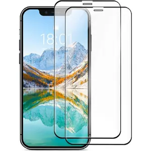 [2 Pack Screen Protector] Basics Bubble Free Case Friendly Tempered Glass Screen Protector for iPhone 17 Pro Max 16 15 14 13 12 11 Pro Max HD Clear, Anti Scratch, 9H Hardness  Screen Protector for iphone 17 Pro Max 2-Pack