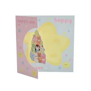 3D Rotating Cake DIY Card with Envelope, Foldable Greeting Card, Elegant Gift Card, Perfect for Friends and Couples