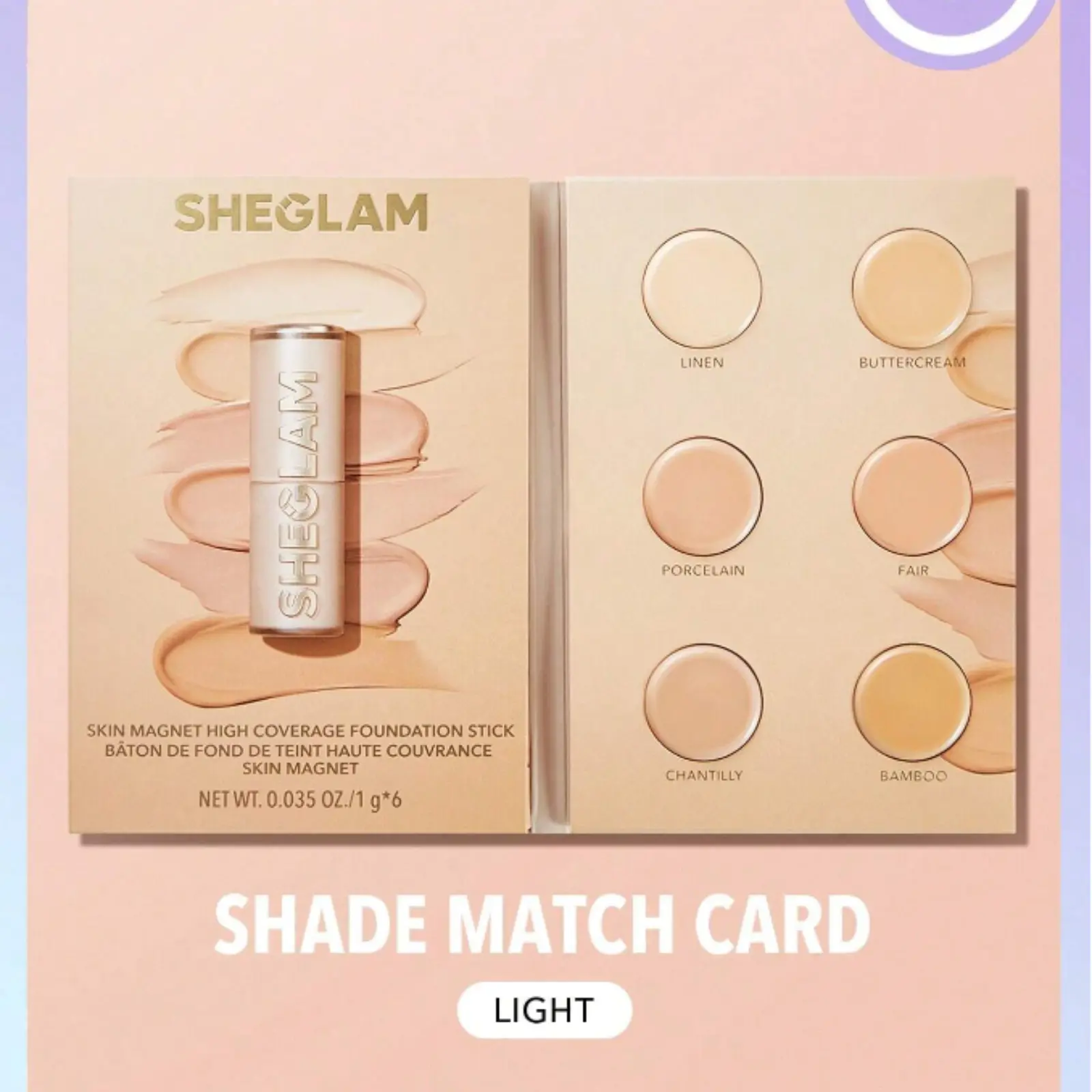 SHEGLAM Skin Magnet Foundation - High Coverage for Makeup and Cosmetic