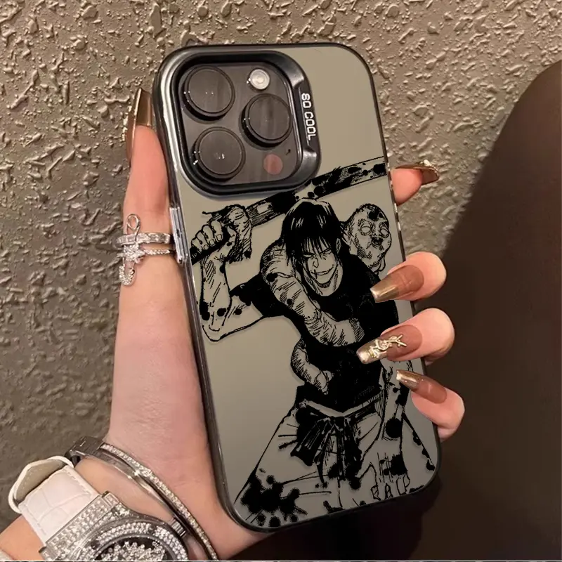 Jujutsu Kaisen Toji Fushiguro Cartoon Animal Design Flexible TPU Cellphone Case - Protective, Shockproof, Full Coverage for iPhone 17-12, 11 (Air, Pro, Max, Plus) Personalized Mobile Accessory, Colorful