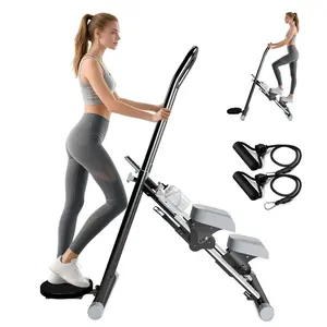 OVER SELF Stair Stepper with Handlebar for Full-Body Workout Compact Cardio Climber Exercise  for Home Gym Full Body Workout 220lbs Weight Capacity