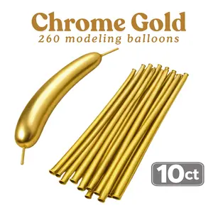 Chrome Gold 260 Modeling Balloons