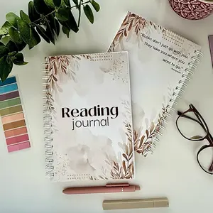 Light Brown Reading Journal - Long Book Reviews for Detailed Tracking and Reviewing