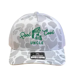 Reel Cool Uncle Hat – Funny Fishing Trucker Cap Richardson 112 Camo Hat